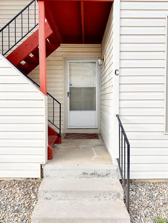 a view of a entryway door of the house