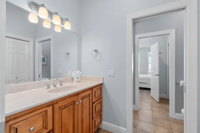 a balcony with view of living room