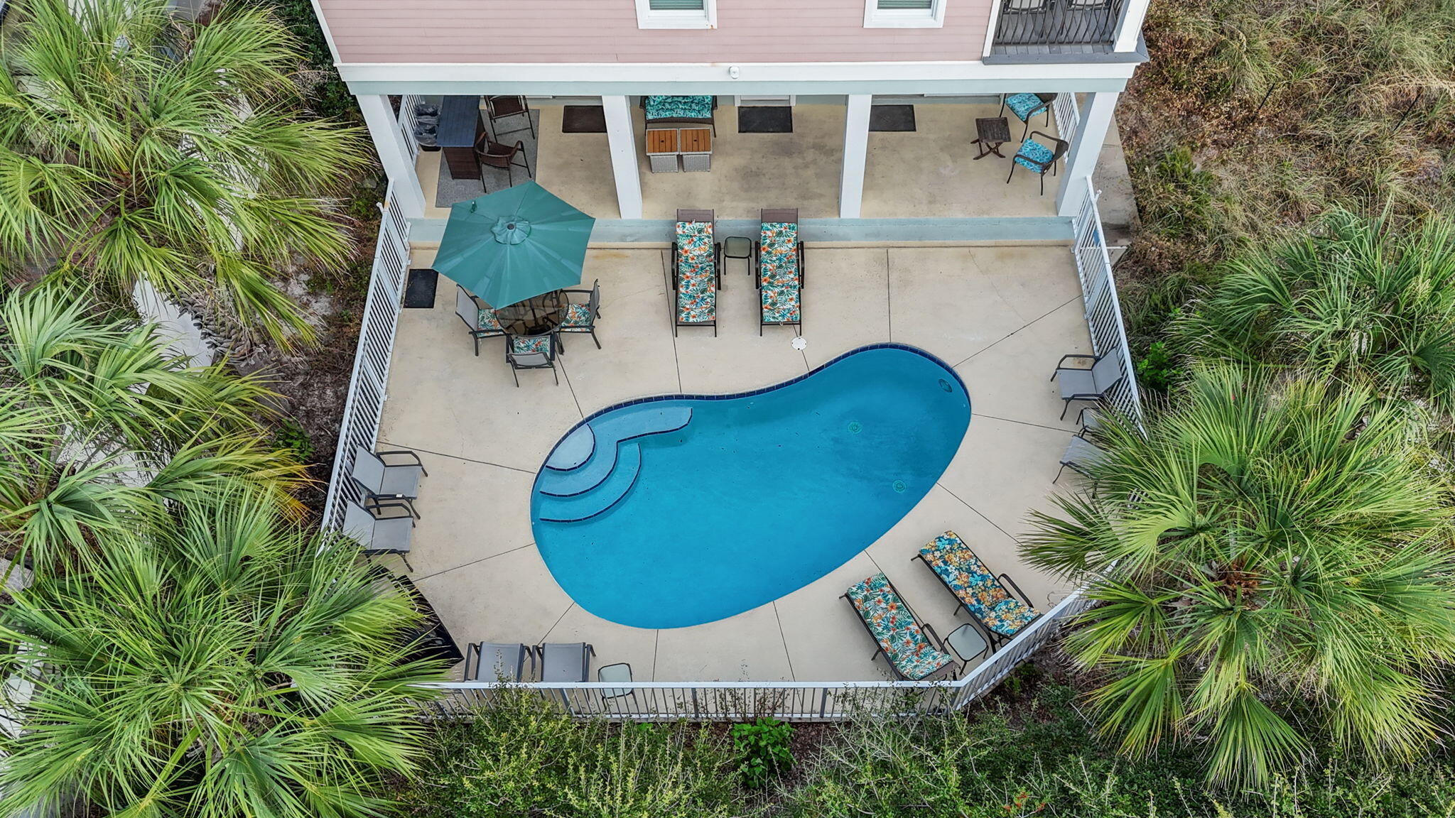 226 Sandtrap Road Miramar Beach, FL 32550 - Photo 59 of 63 an aerial view of a house with swimming pool and large trees
