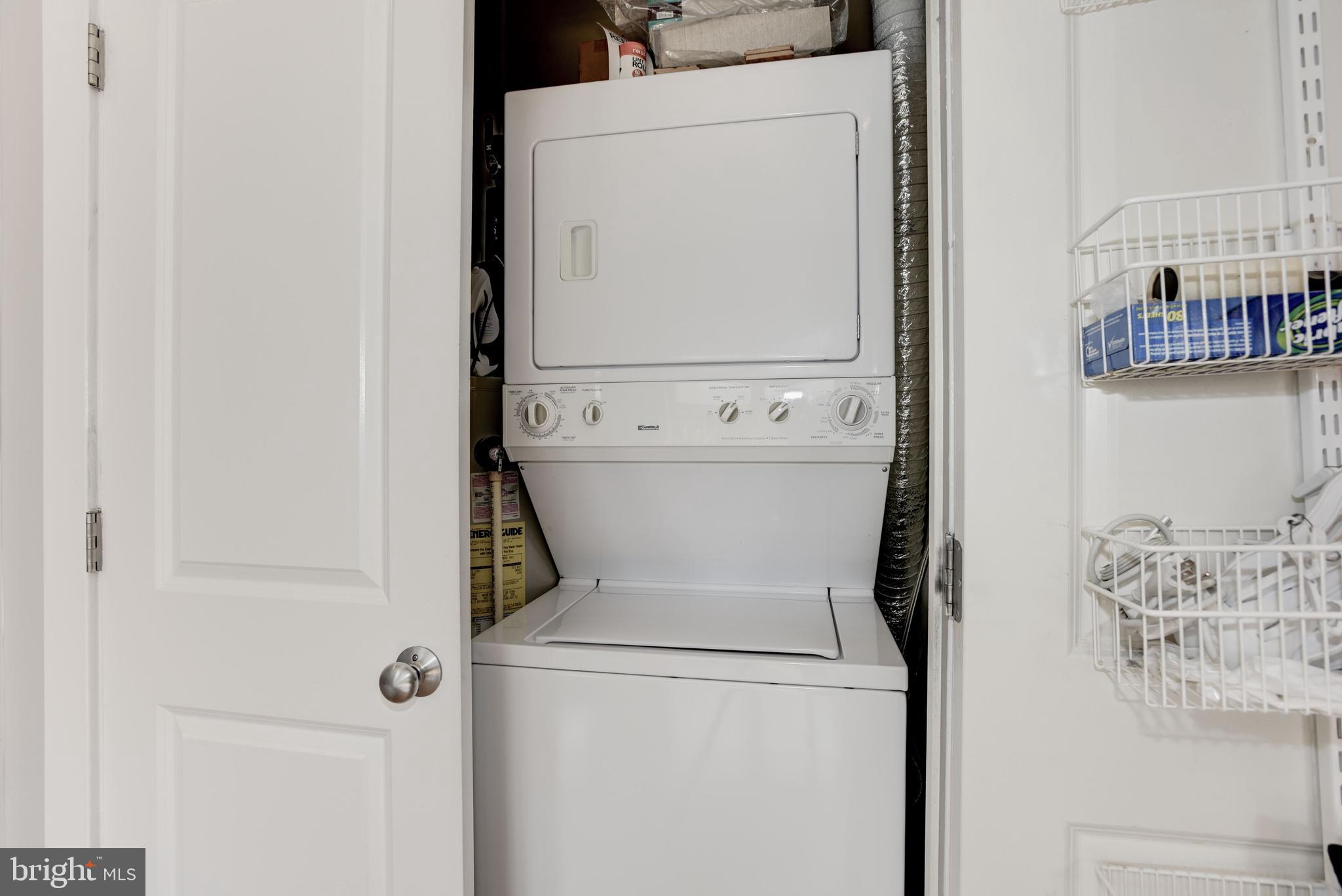 1240 4th Street Northwest, Unit 200 Washington, DC 20001 - Photo 14 of 18 a utility room with dryer and washer
