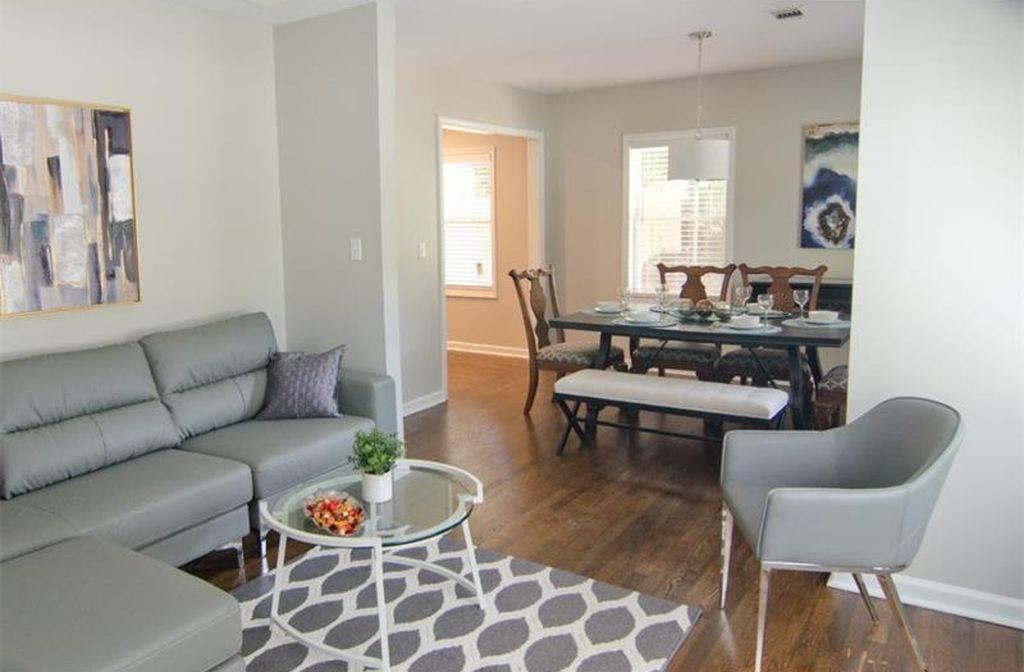 Completely renovated and MOVE IN READY! Separate Living Room opens to separate Dining Room. Beautiful hardwood floors and fresh paint throughout.