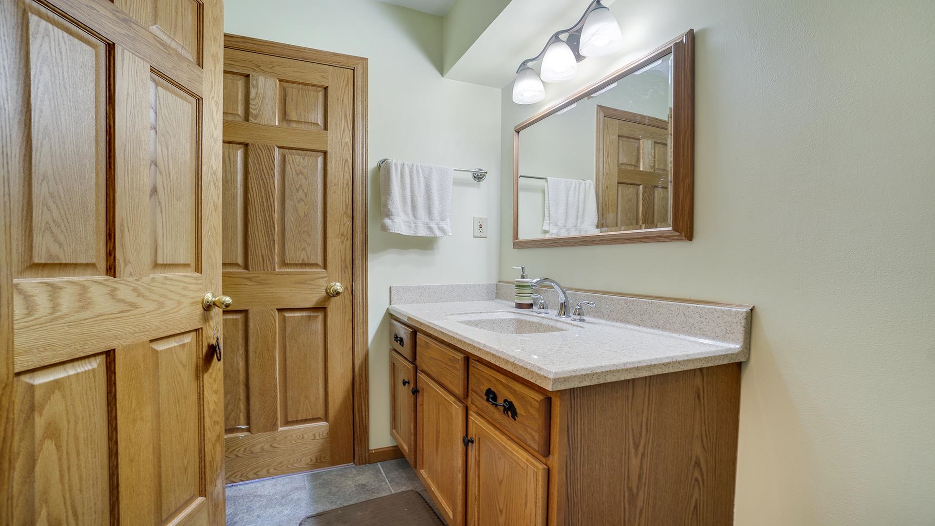 669 Lake Summerset Road Davis, IL 61019 - Photo 23 of 36 a bathroom with a sink a mirror and a vanity