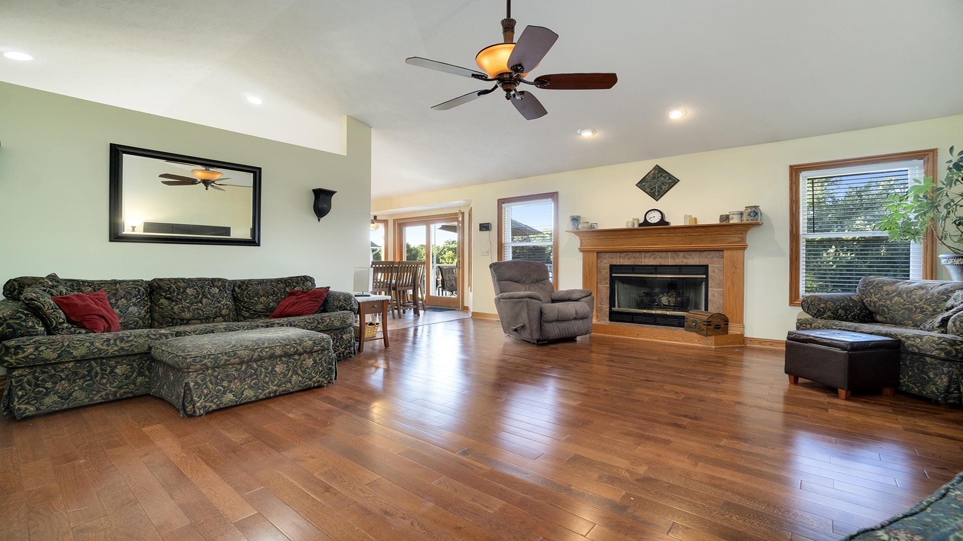 669 Lake Summerset Road Davis, IL 61019 - Photo 3 of 36 a living room with furniture and a fireplace