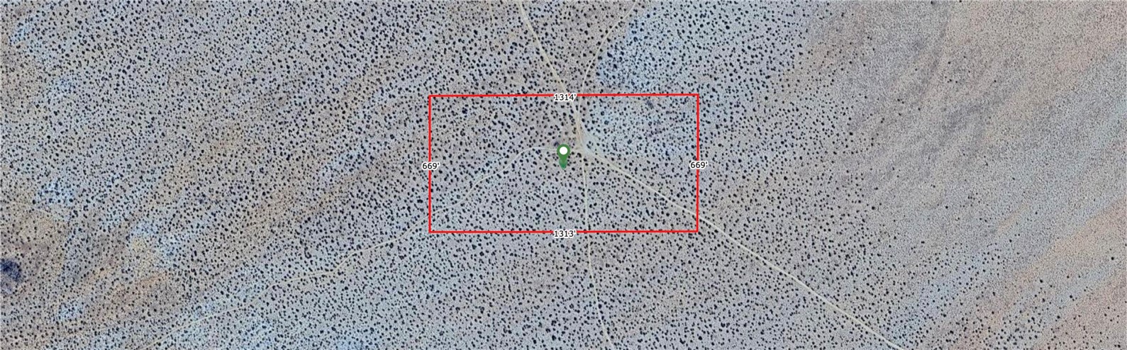 700 Hoffman Road Hinkley, CA 92347 - Photo 2 of 4 Red boundary lines on pictures are an estimate and for marketing purposes only. Buyer to verify all aspects of this property including, but not limited to utilities, assessments, boundaries, usage, access, and zoning to satisfy themselves.