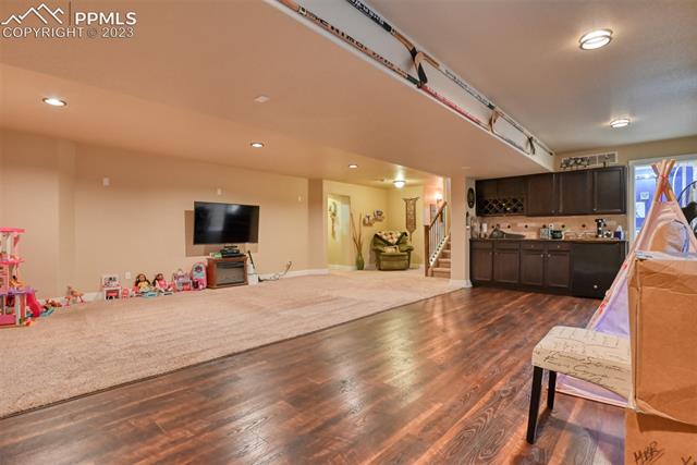 9785 Terrain Road Fountain, CO 80817 - Photo 28 of 40 basement great room w/wetbar