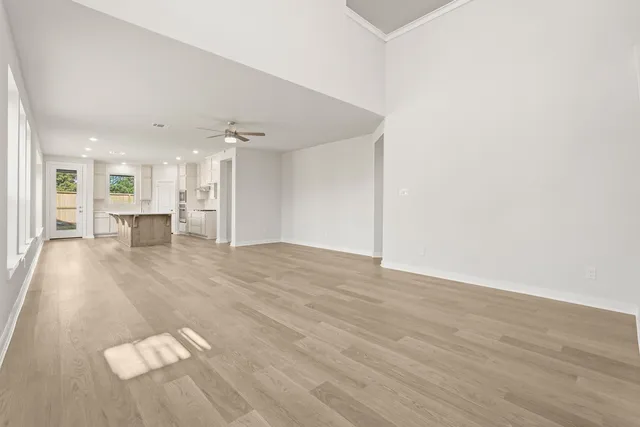 a view of livingroom with furniture and wooden floor