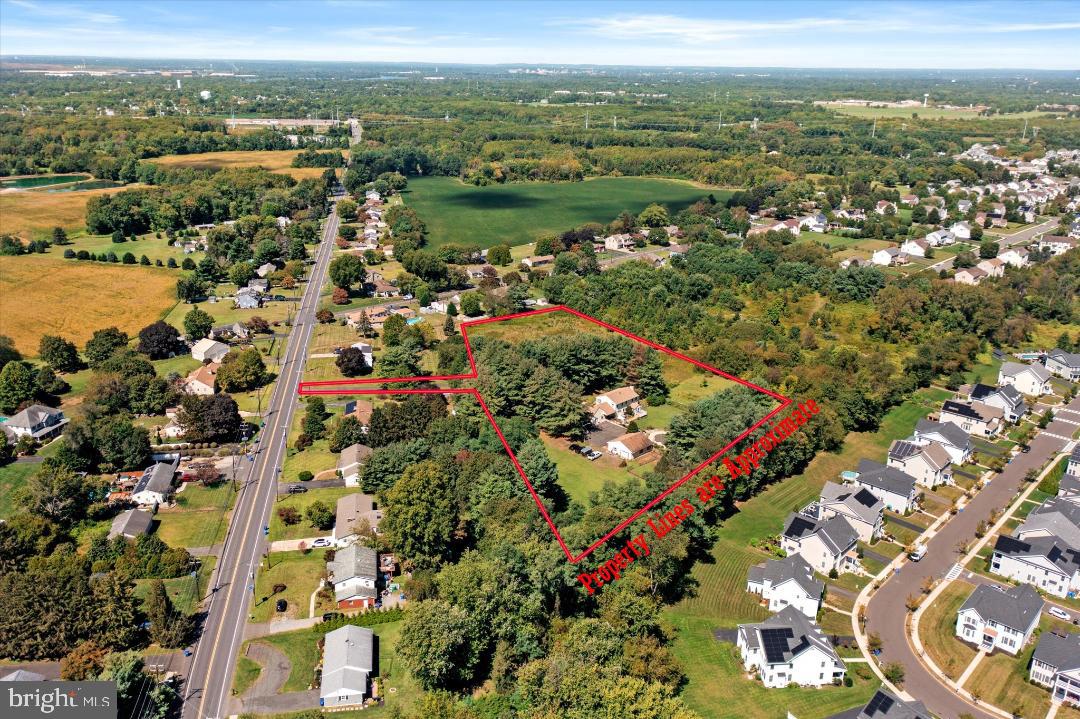 87 Bordentown Chesterfield Road Chesterfield, NJ 08515 - Photo 48 of 49 an aerial view of city and lake