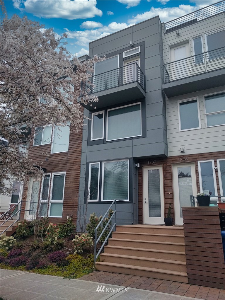 a view of a building with a window