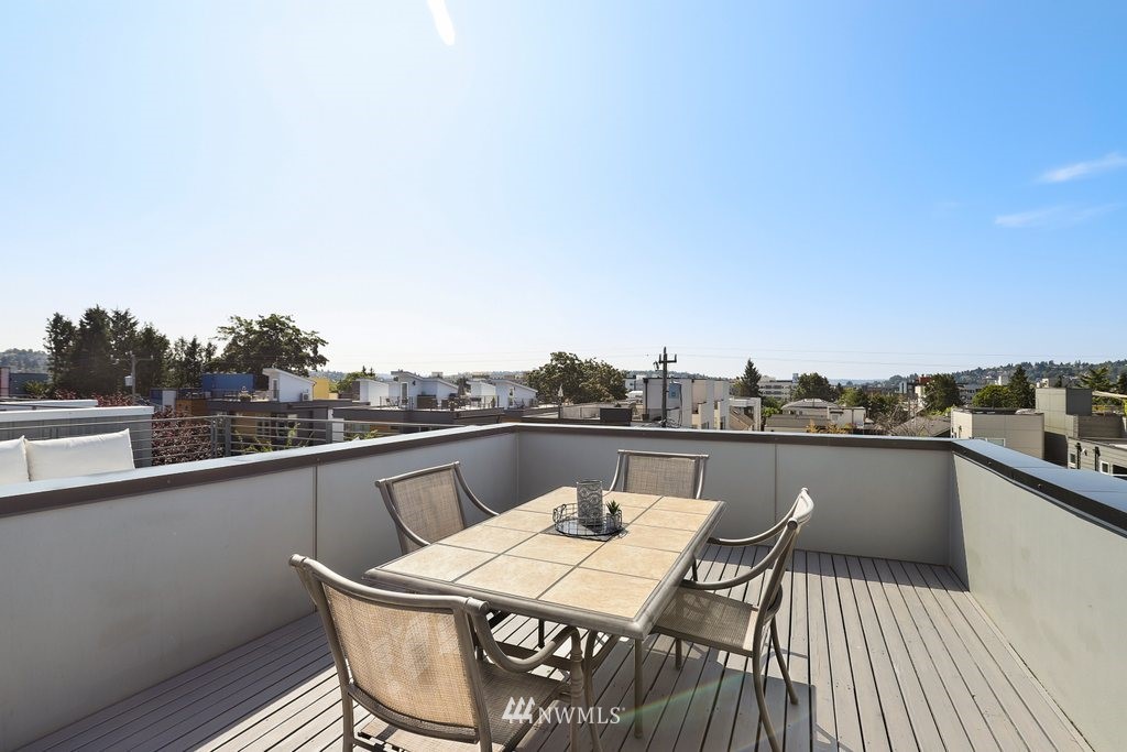 1730 Northwest 60th Street Seattle, WA 98107 - Photo 21 of 25 a terrace with outdoor seating and city view