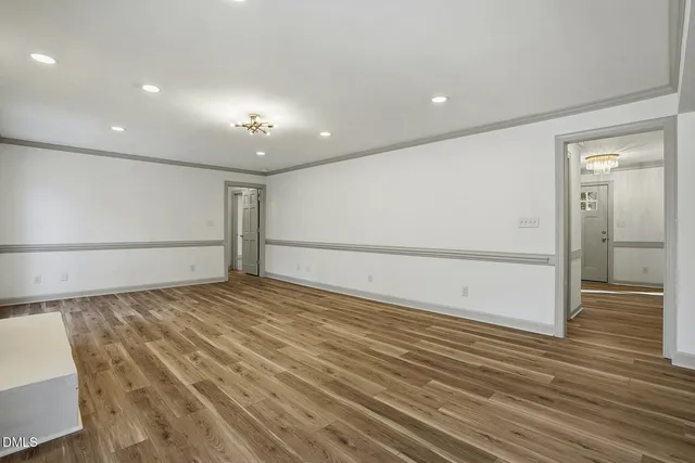 a view of an empty room