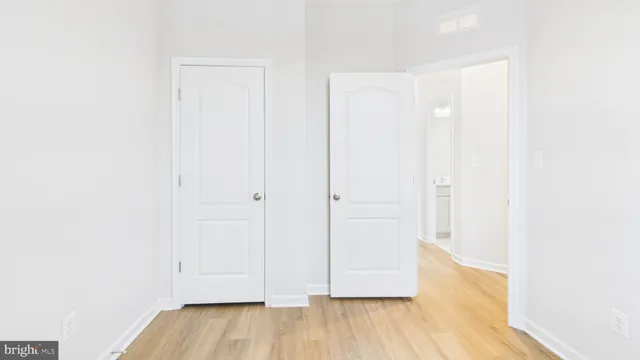 a view of a room with an empty space