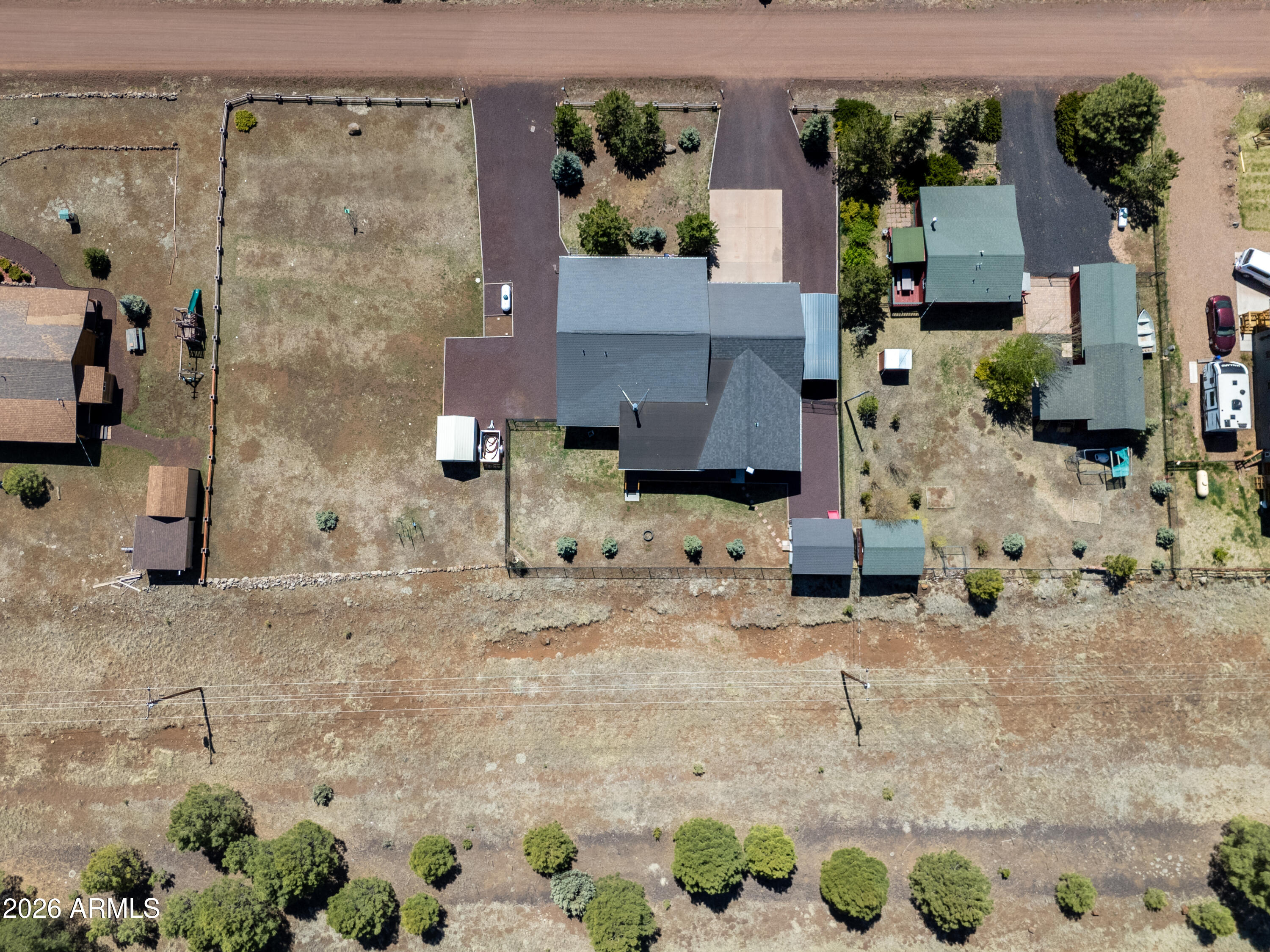 507 North Skylane Road Pinetop, AZ 85935 - Photo 39 of 52 Drone Top View
