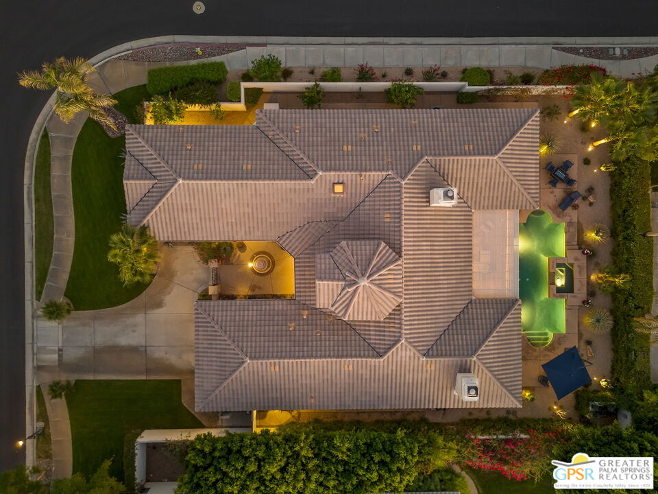 51 Killian Way Rancho Mirage, CA 92270 - Photo 18 of 71 an aerial view of a house with swimming pool