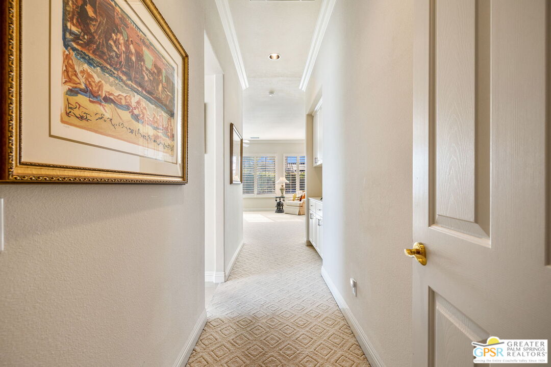 51 Killian Way Rancho Mirage, CA 92270 - Photo 51 of 71 a view of a hallway with a white walls