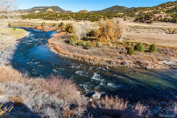a view of lake with mountain
