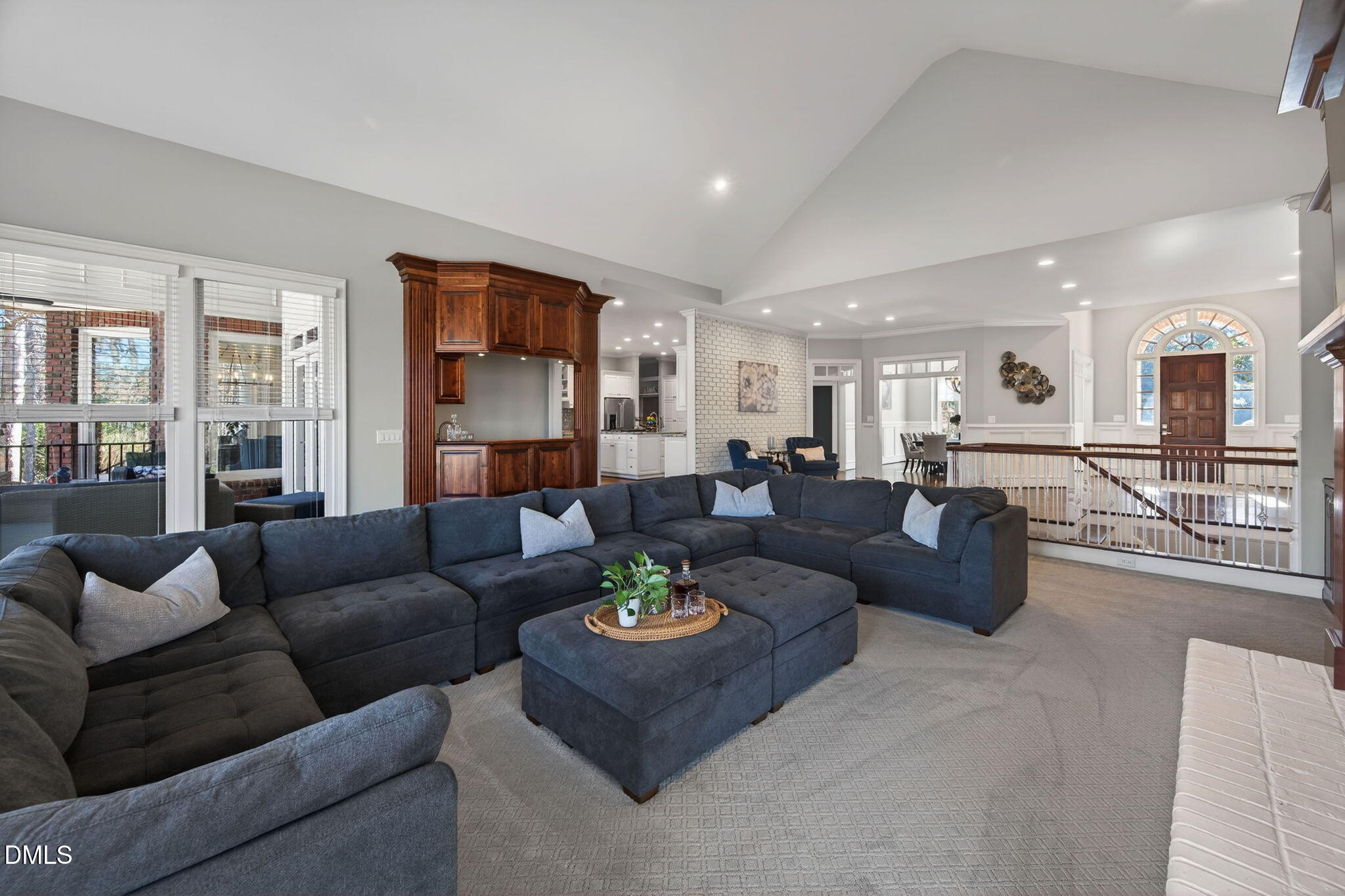 114 Kendleton Place Cary, NC 27518 - Photo 25 of 88 a living room with furniture and a large window