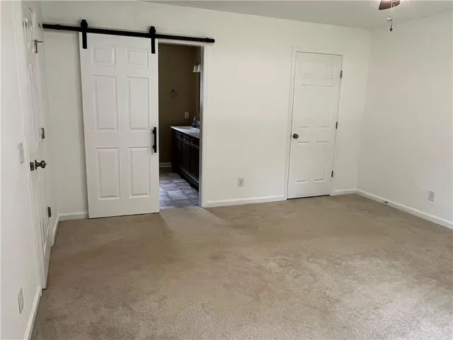 a view of an empty room