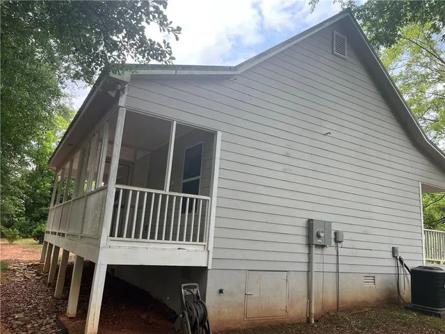 a view of a house with a deck
