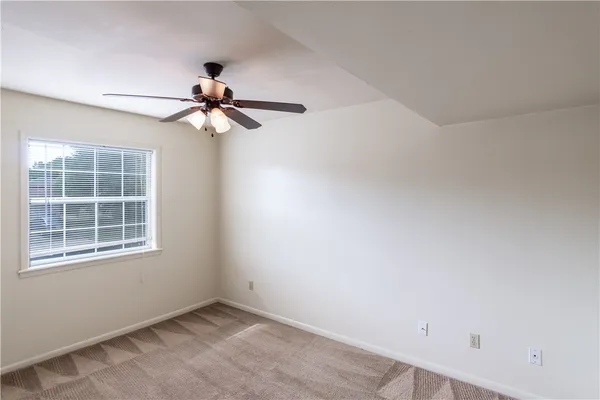 a window in an empty room