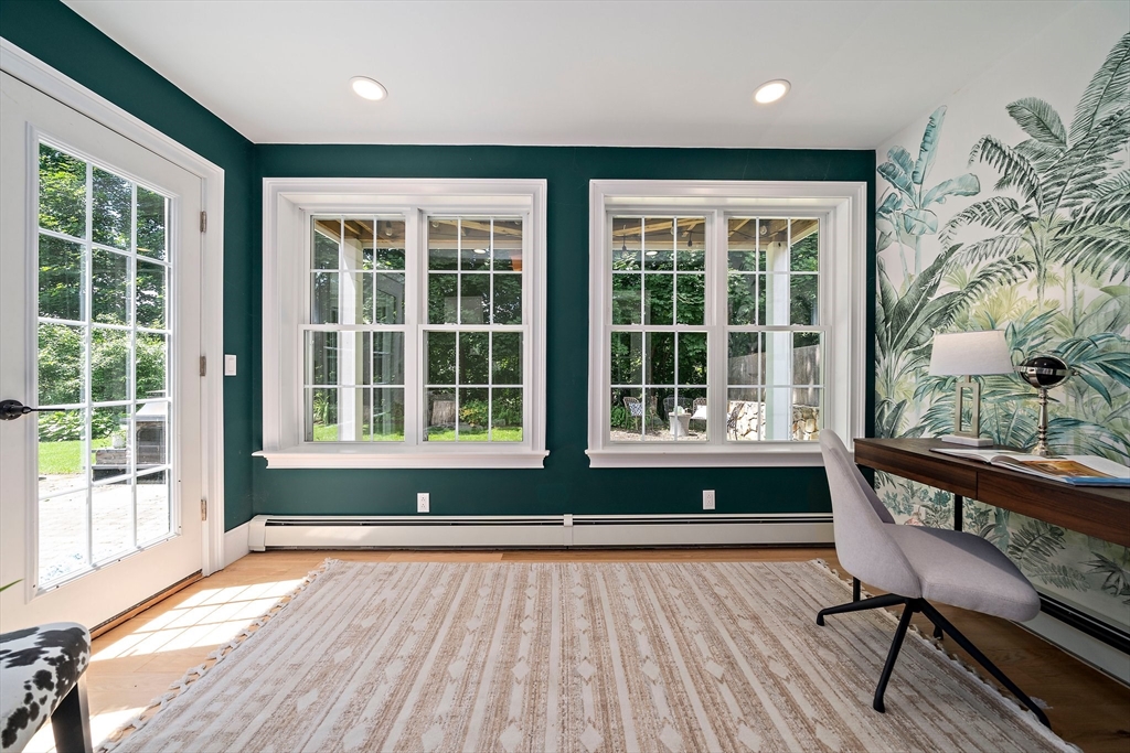 23 Regina Road Newton, MA 02466 - Photo 15 of 42 a view of a room with a large window and wooden floor