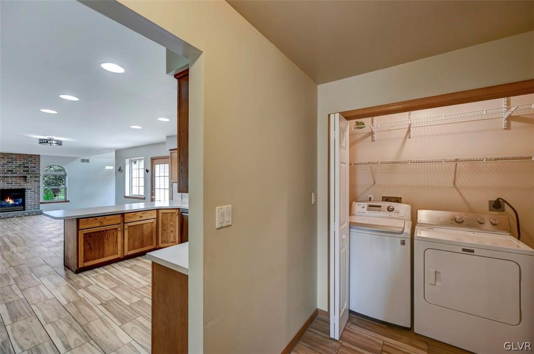 2242 Hill Road Effort, PA 18330 - Photo 15 of 50 a view of a kitchen with a sink and dishwasher wooden floor
