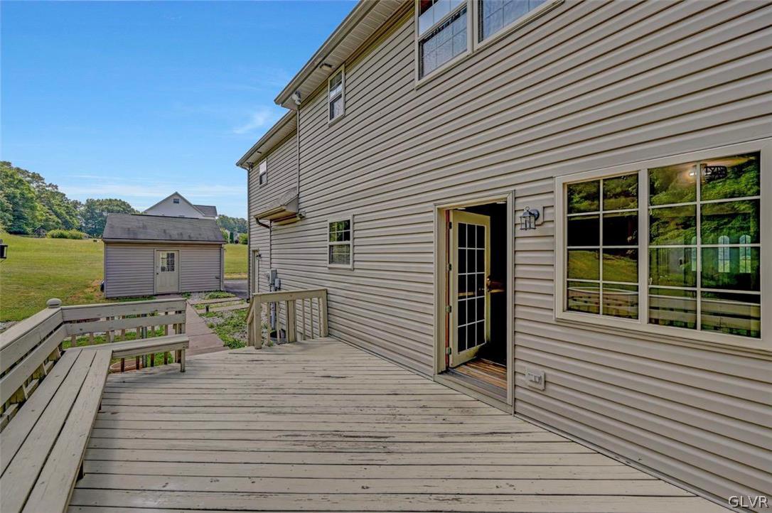2242 Hill Road Effort, PA 18330 - Photo 42 of 50 a view of a deck with wooden floor and fence