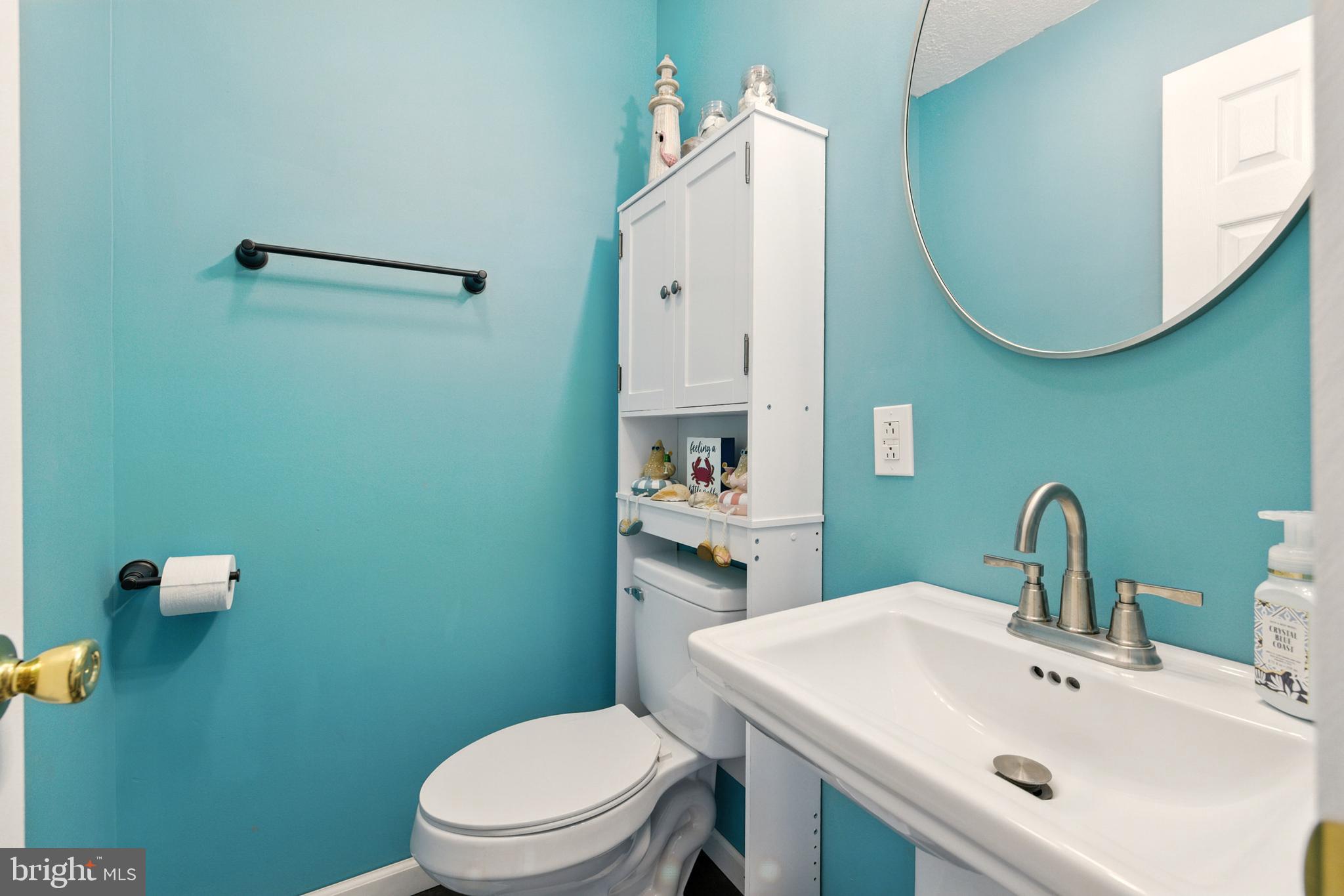 114 Americana Road Luray, VA 22835 - Photo 31 of 67 a bathroom with a sink mirror and toilet