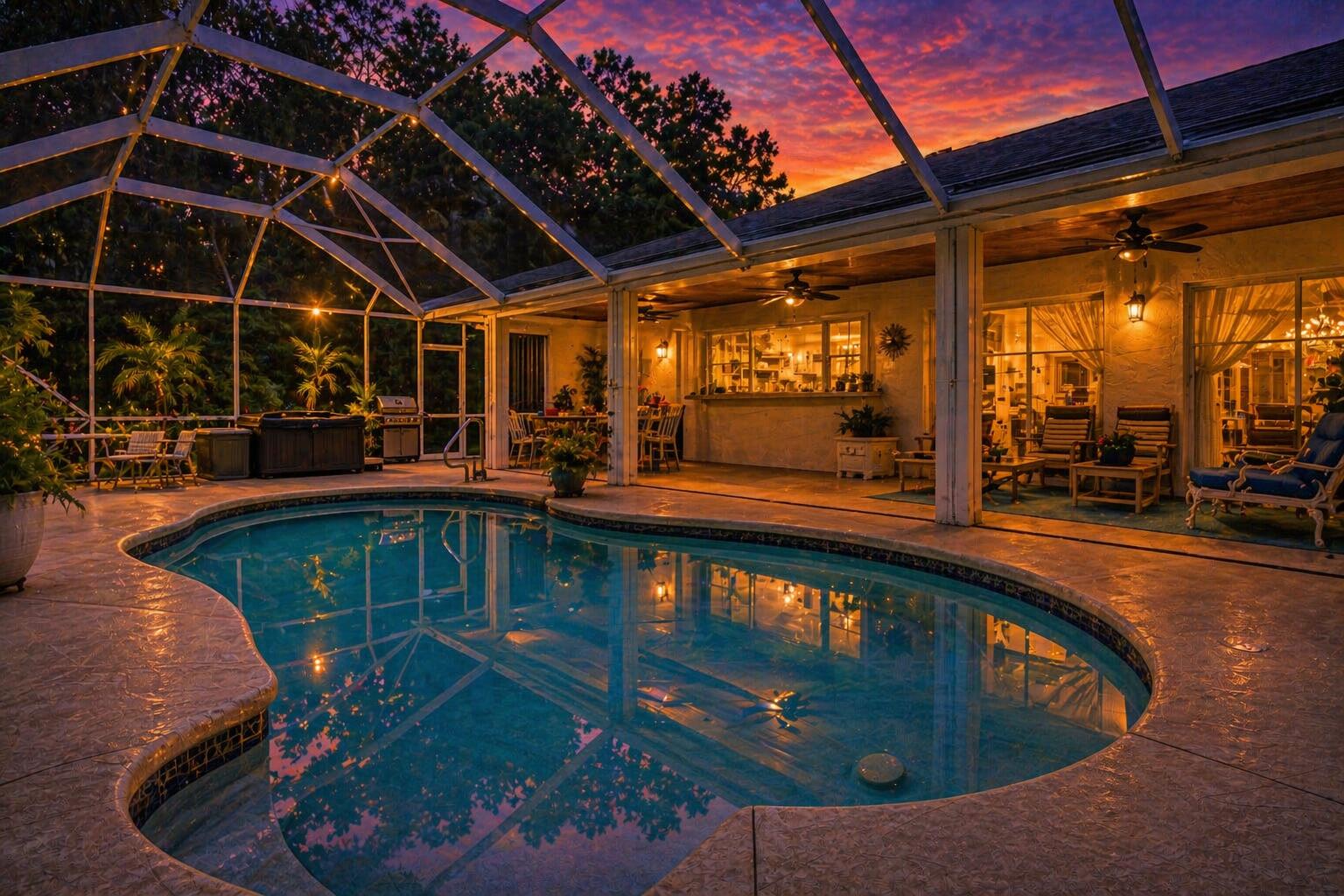 15884 N Road Loxahatchee Groves, FL 33470 - Photo 4 of 46 Evening 3