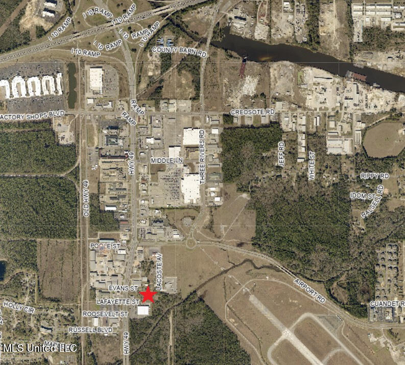 Evans Street Gulfport, MS 39503 - Photo 5 of 7 1-Evans & Lacoste Aerial Location Map