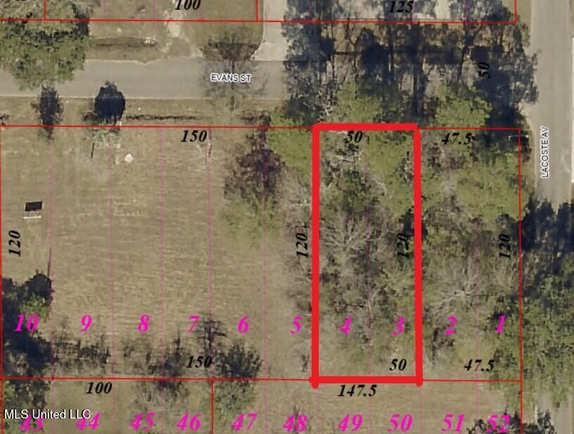 Evans Street Gulfport, MS 39503 - Photo 6 of 7 Evans Street Aerial Location