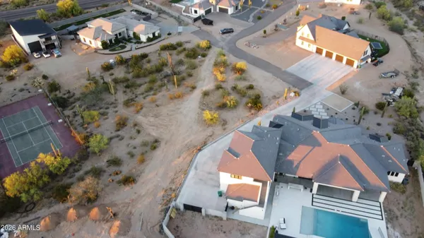 a view of city and mountain