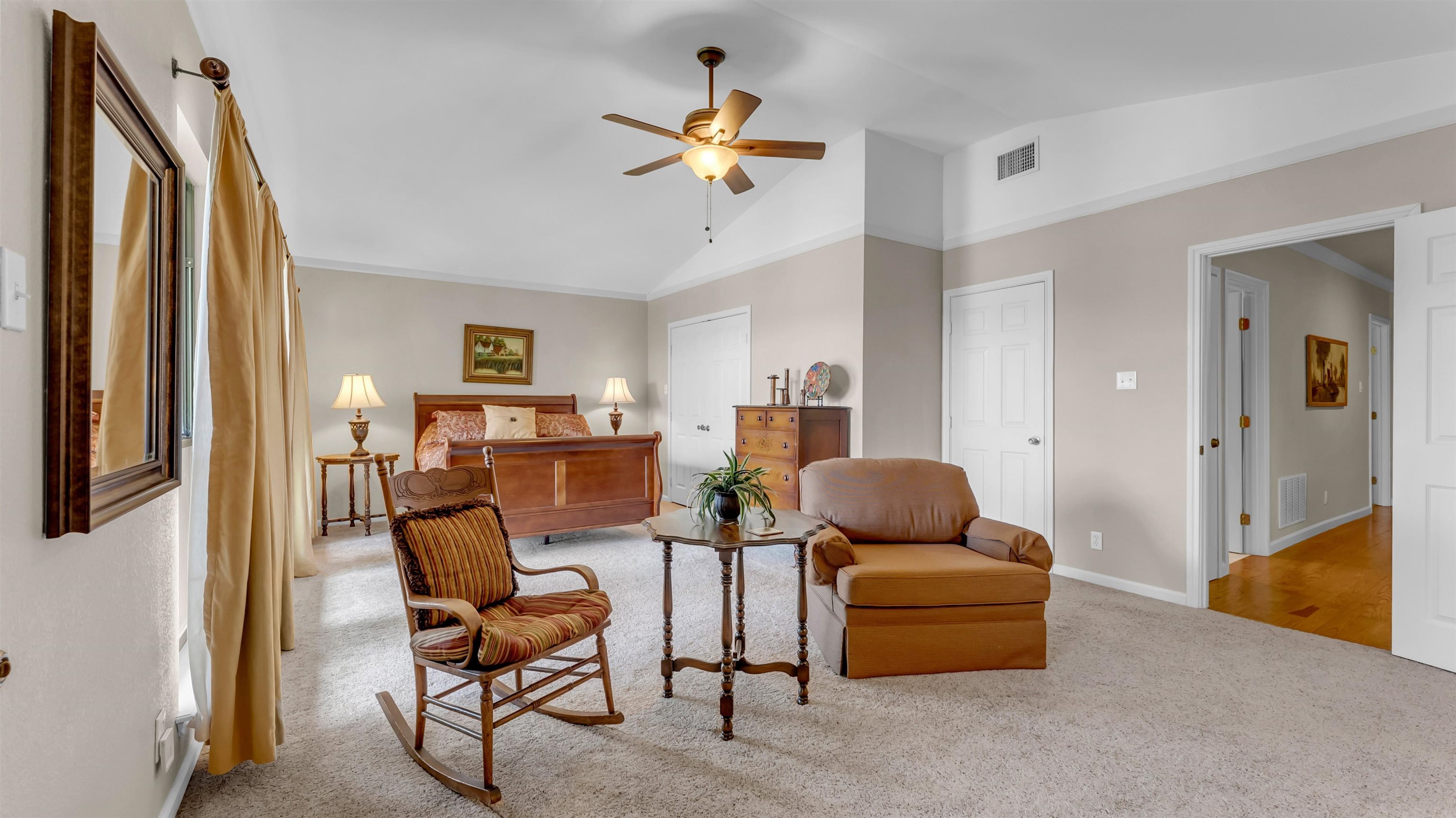 539 Ellen Williams Loop Kingsland, TX 78639 - Photo 24 of 30 a living room with furniture and a chandelier