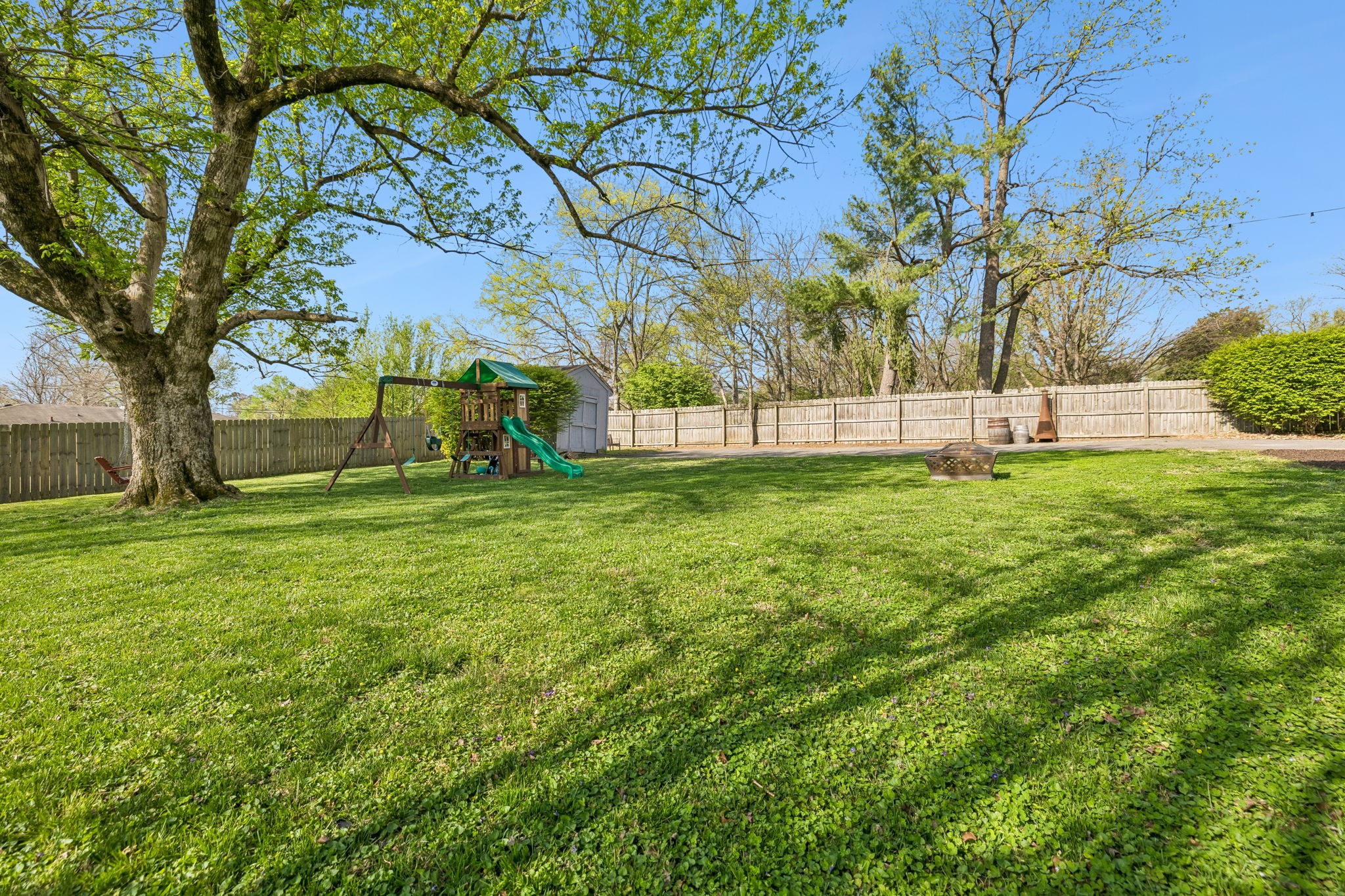 383 Blackman Road Nashville, TN 37211 - Photo 53 of 71 a view of a backyard with large trees