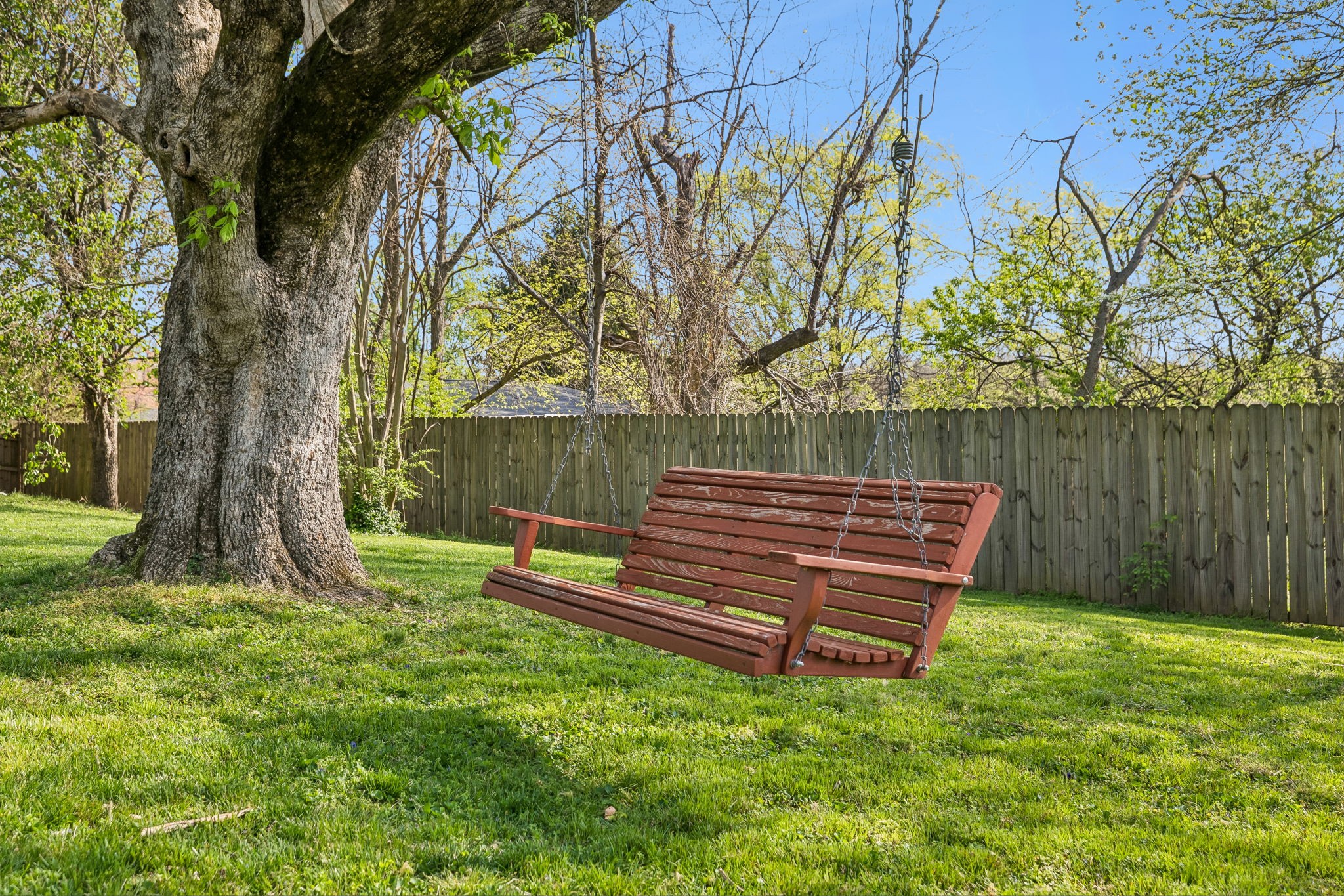 383 Blackman Road Nashville, TN 37211 - Photo 55 of 71 a view of a bench in a garden