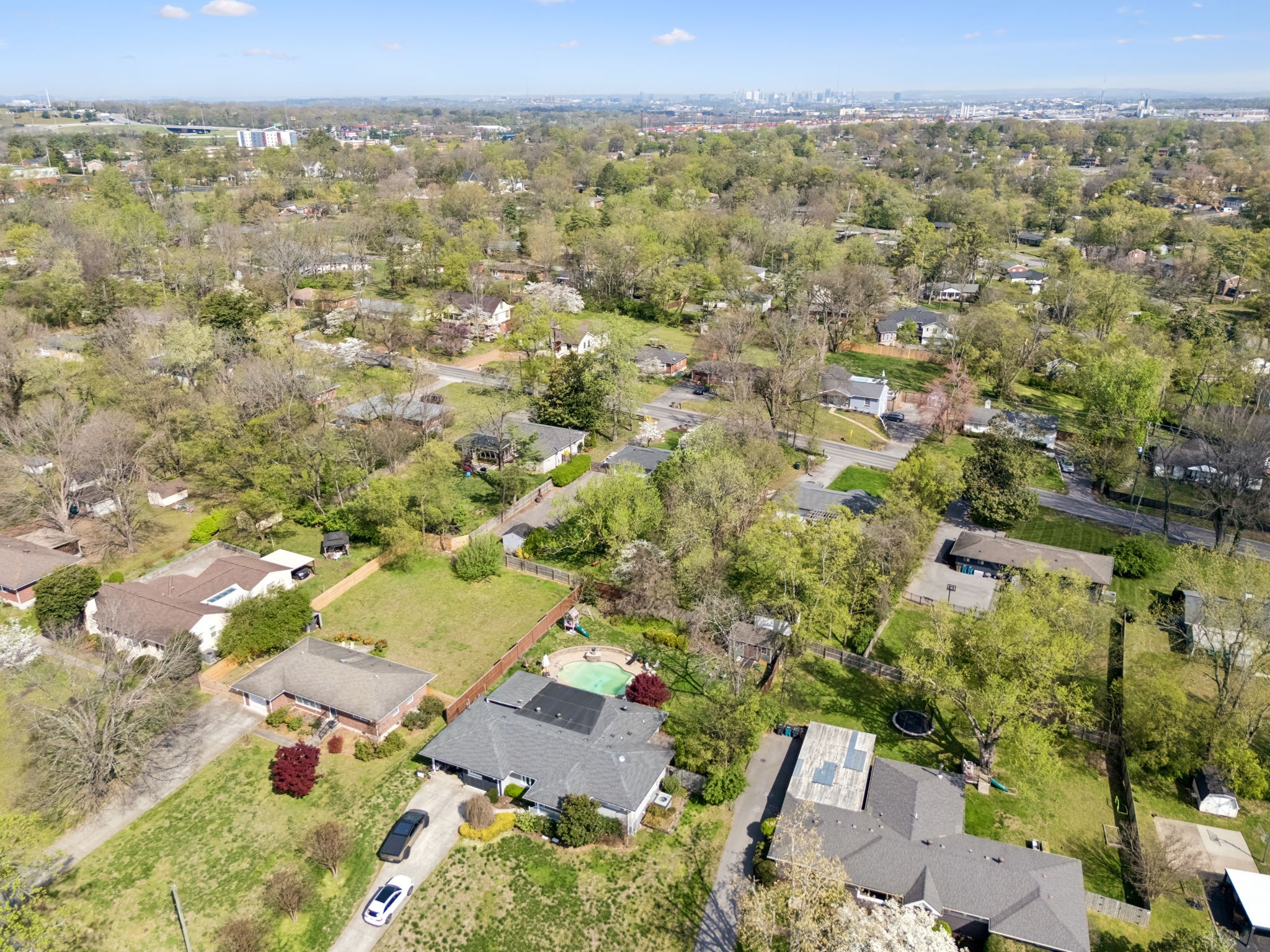 383 Blackman Road Nashville, TN 37211 - Photo 64 of 71 an aerial view of a city with lots of residential buildings