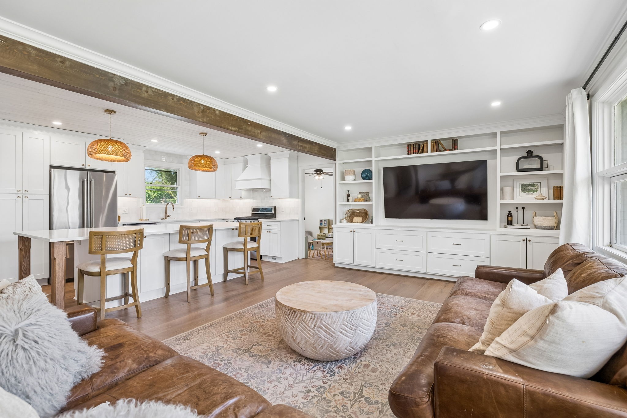 383 Blackman Road Nashville, TN 37211 - Photo 9 of 71 a living room with furniture and a flat screen tv