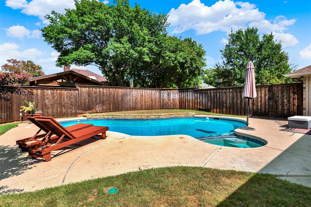 1601 Geneva Lane Plano, TX 75075 - Photo 32 of 38 a view of swimming pool with a backyard