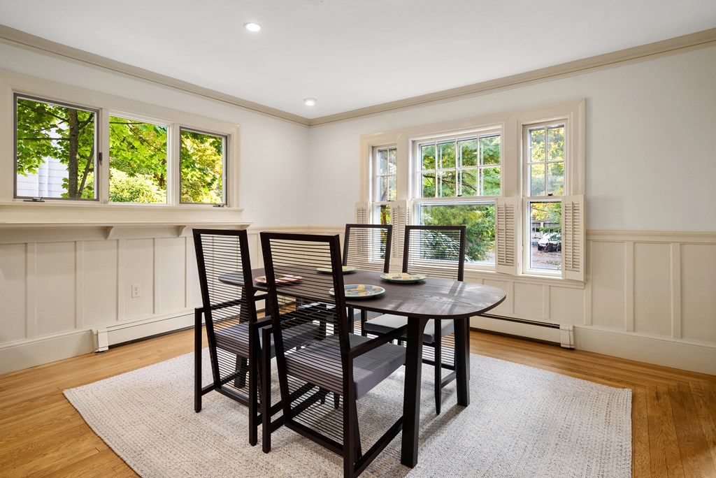 34 Upland Road Newton, MA 02468 - Photo 10 of 33 a view of a dining room with furniture and a window