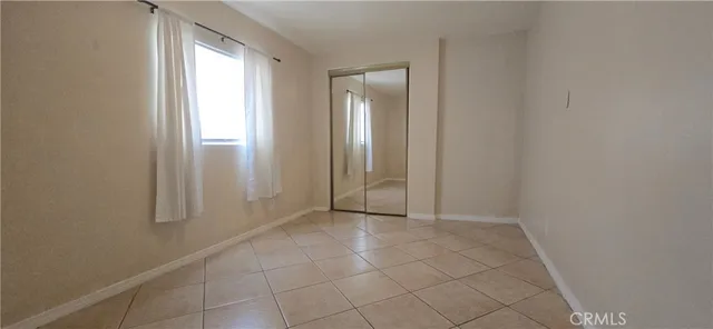 a view of a small space with window