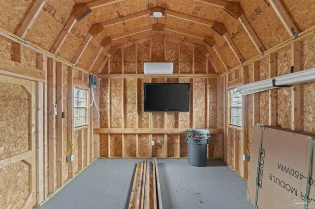 a view of a street with an ocean view