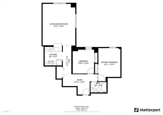 a picture of a floor plan