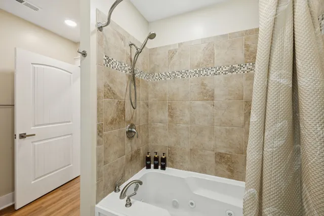 an aerial view of a city