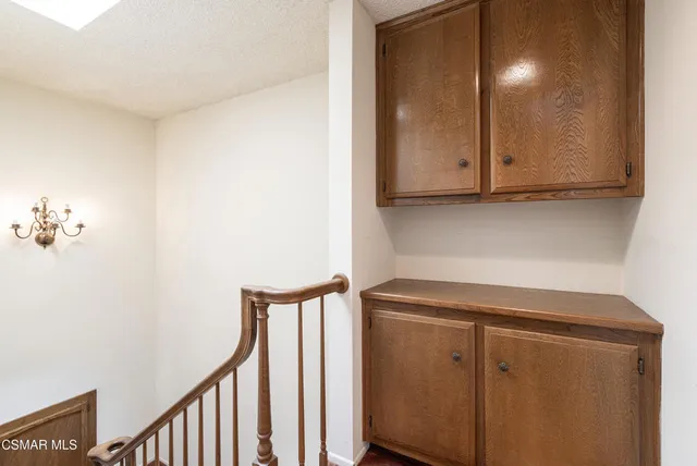 a view of a hallway with entryway