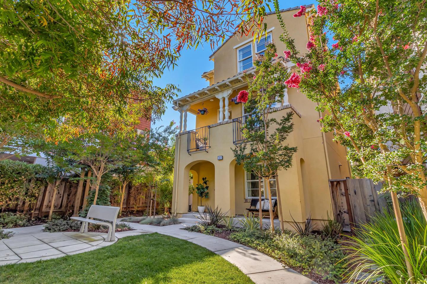 301 Pine Way Mountain View, CA 94041 - Photo 1 of 20 a front view of a house with garden