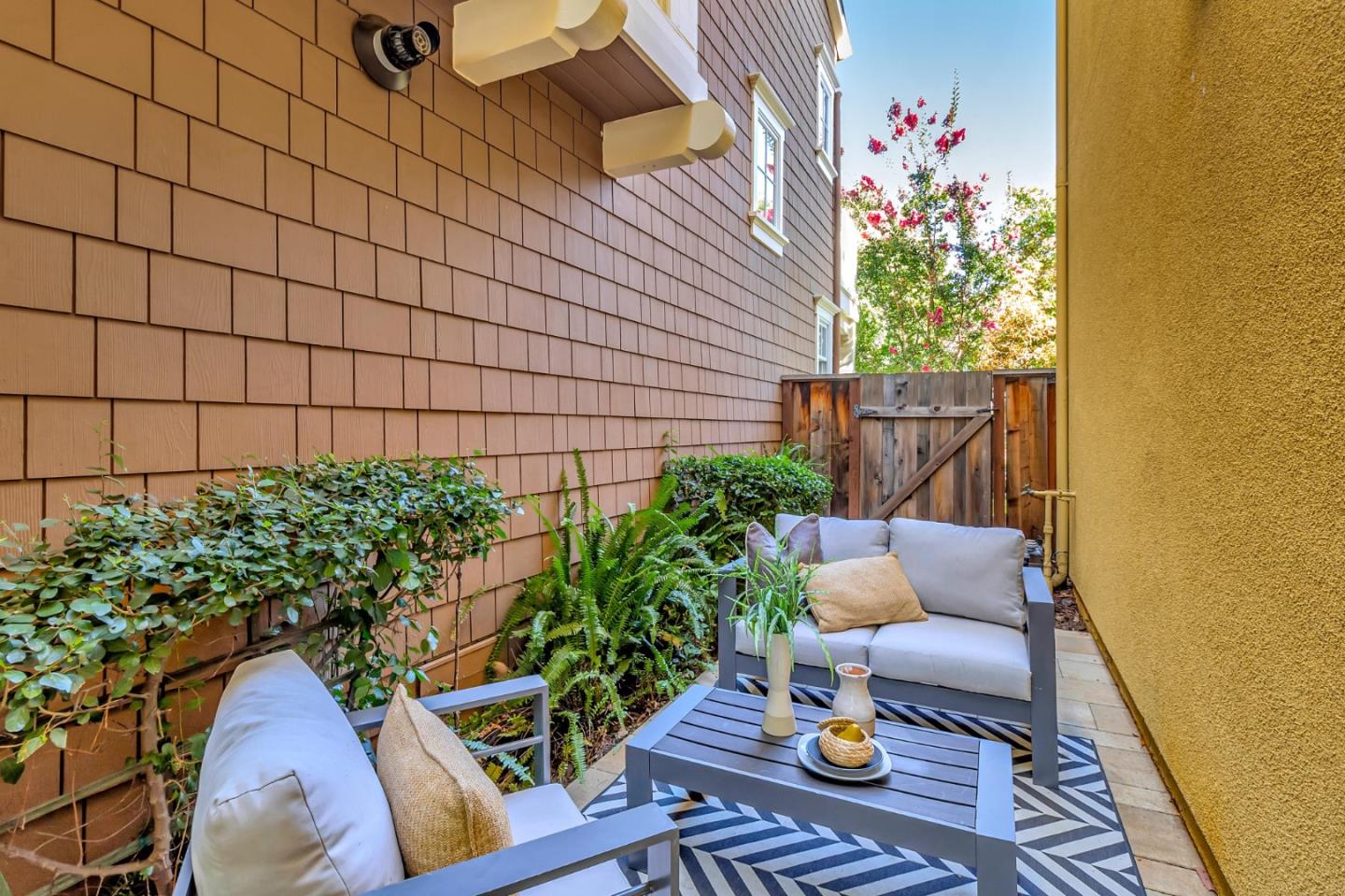 301 Pine Way Mountain View, CA 94041 - Photo 17 of 20 a backyard of a house with seating space