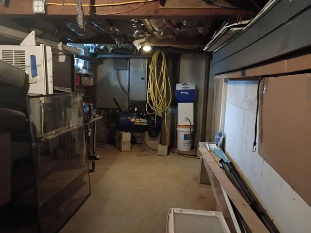 a view of storage and utility room