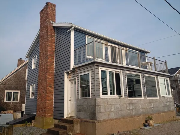 a front view of a house