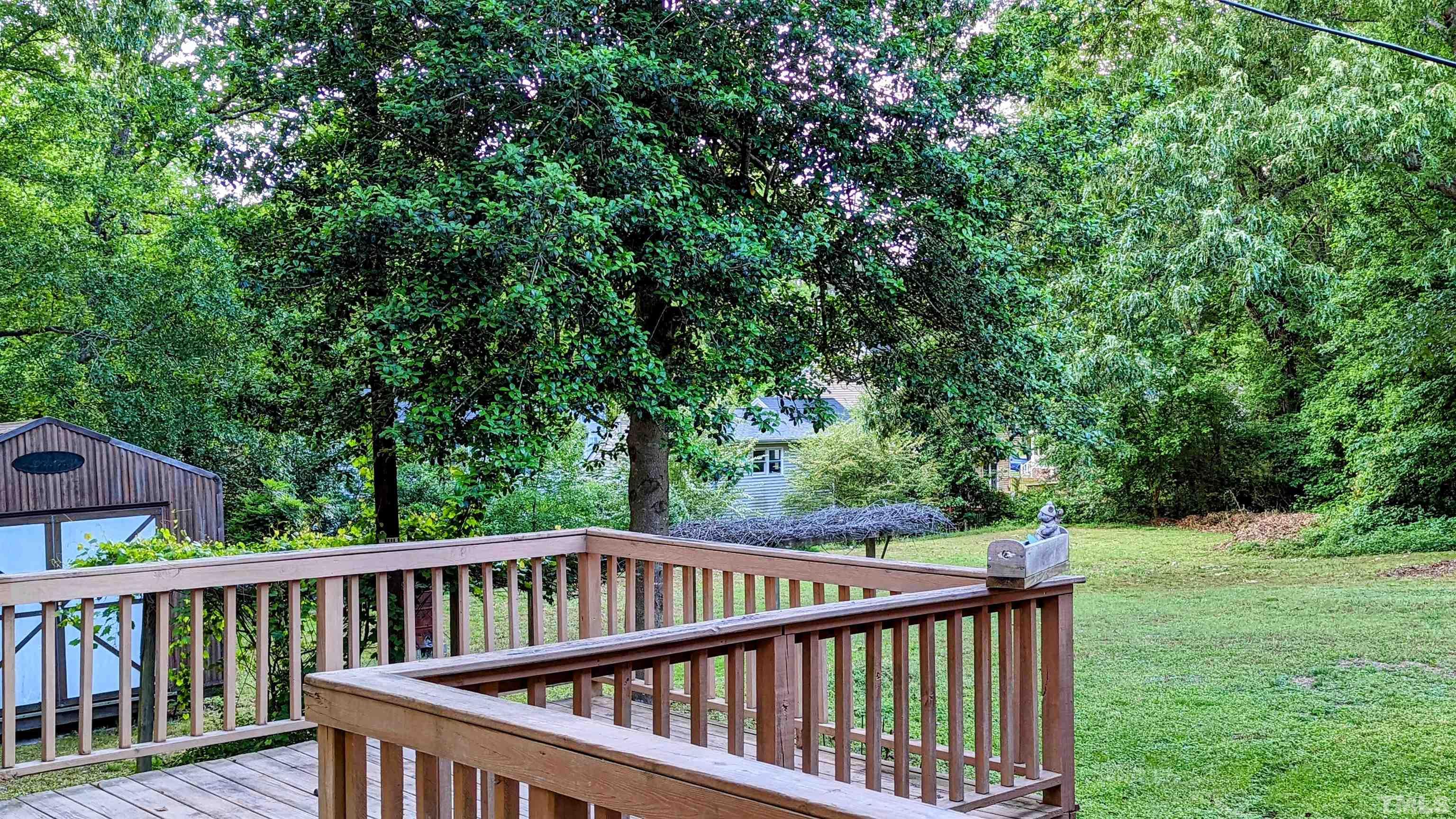 4901 Vallery Place Raleigh, NC 27604 - Photo 14 of 22 a view of balcony with deck and yard