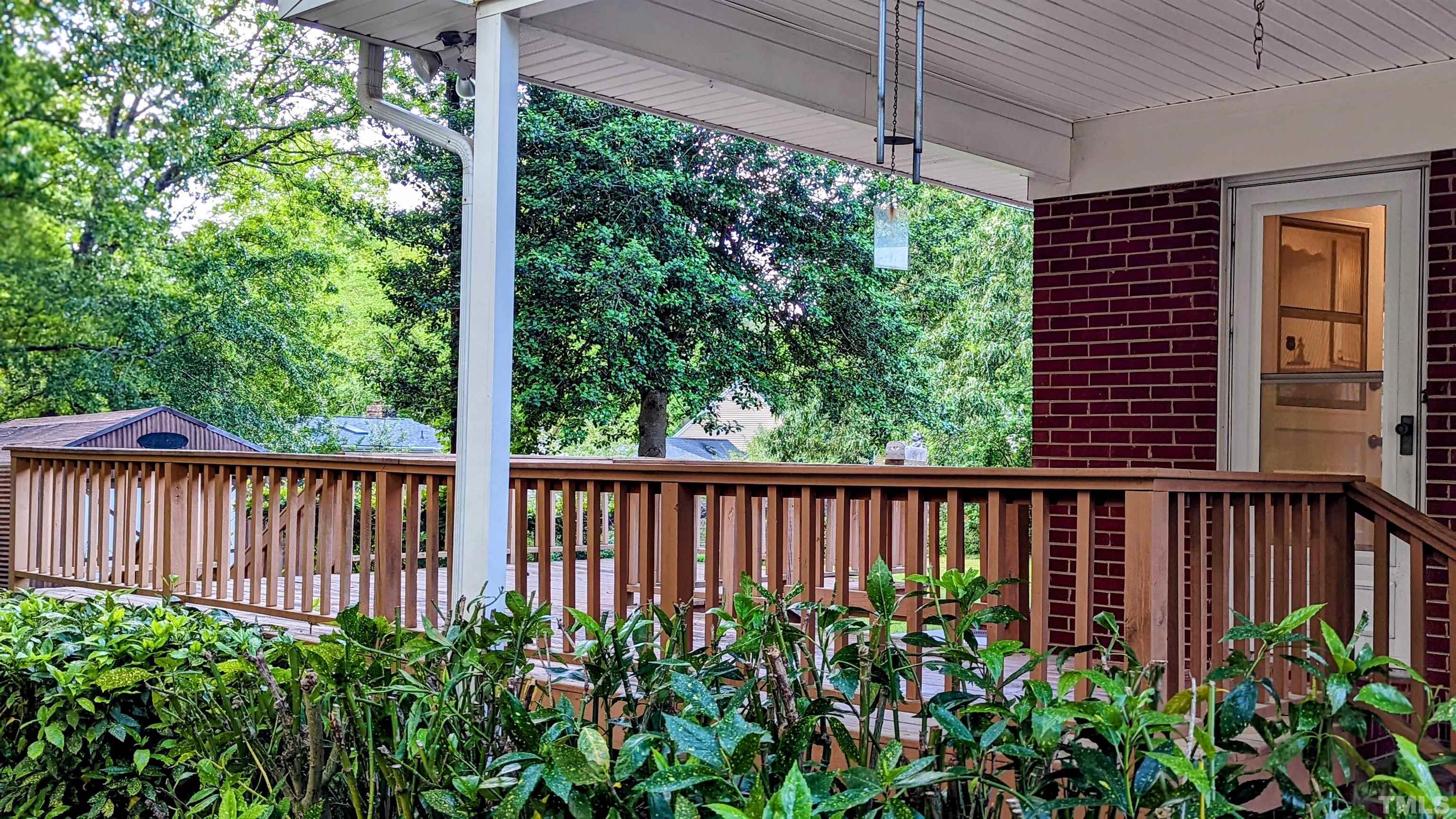 4901 Vallery Place Raleigh, NC 27604 - Photo 16 of 22 a view of a garden from a balcony