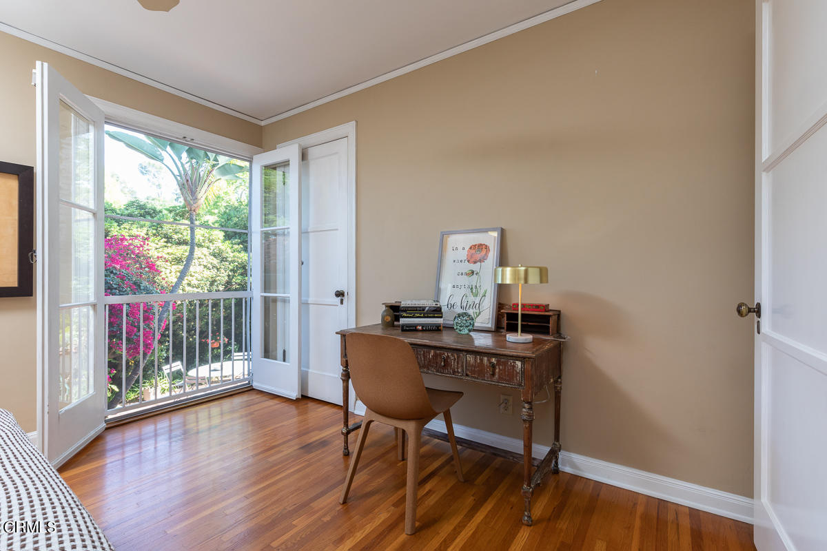 1659 Kaweah Drive Pasadena, CA 91105 - Photo 36 of 46 a view of a workspace with furniture and a window